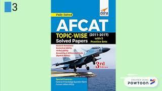 AFCAT 2018 | Top best five  books of AFCAT 2018  | AFCAT 2018 study material | exam books