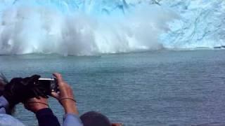 Ice Calving (Breaking) Off Perito Moreno Glacier