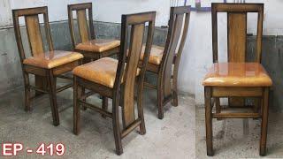 wooden dining chair design | EP.419 | sri maari furniture | mari furniture | maari | dining chair