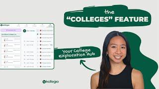 The "Colleges" Feature – Your College Exploration Hub