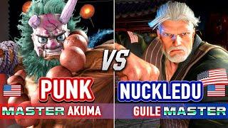 SF6  PUNK (Akuma) vs NUCKLEDU (Guile)  Street Fighter 6 High Level Gameplay