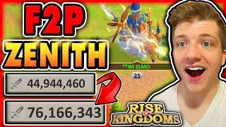 How To Win Zenith of Power as F2P in Rise of Kingdoms