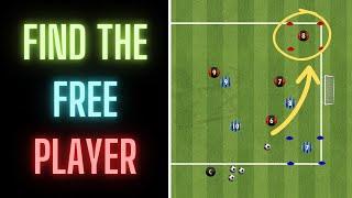 Find The Free Player | Small Sided Game | Football/Soccer