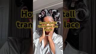 How to install a transparent lace wig naturally?| SIMMEL hair  #wigtutorial #wigtips #wiginstall