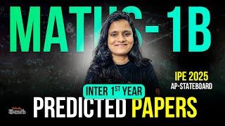 Maths 1B Important Questions | AP Inter 2025 Predictor Paper | IPE 2025