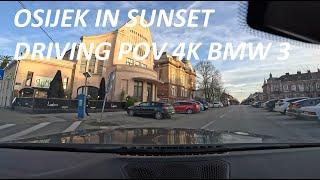 Sunset Drive Osijek - POV 4K BMW 3