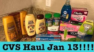 CVS Extreme Couponing Haul| Jan 13-19, 2019| Free Crest, Moneymaker Conditioner & More