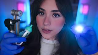 ASMR | Ear & Eye Exam But You Can Close Your Eyes 