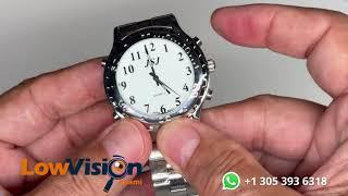 Reloj parlante Metal - Voz en español - Low Vision Miami