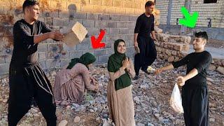 A boy helps a lonely, homeless girl.