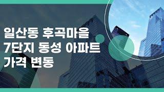 일산동 후곡마을 10단지  동아.임광 아파트 가격 변동