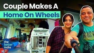 Couple Travels In ‘Home On Wheels’ , Campervan Modified Tempo Traveller India | The Better India