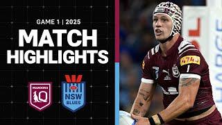 2025 State of Origin Match Highlights | Maroons v Blues | Game 1