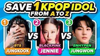 SAVE ONE KPOP IDOL: From A to Z ⭐ Choose your Favorite Idol [KPOP QUIZ GAME]