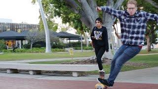 Trying to Look Cool on a Hoverboard