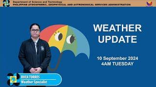 Public Weather Forecast issued at 4AM | September 10, 2024 - Tuesday