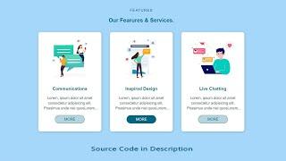Our Features And Services Web Page Layout Design in Html and CSS