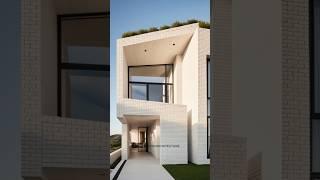 White Brick House | Sleek Design  #architecture #luxuryhouse