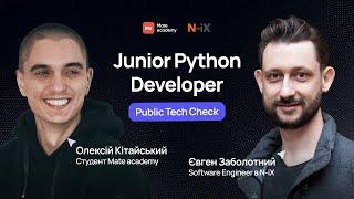 Tech check: Junior Python Developer | N-iX & Mate academy