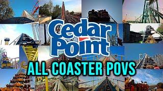 Cedar Point All Roller Coaster POV's in 4K