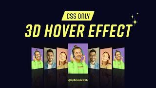 Create Stunning CSS 3D Hover Effect LIKE A PRO!