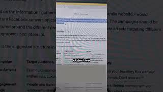 Structuring Facebook Ads With Chat GPT 4