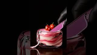달콤한 유리 케이크 #delicious glass cake #asmr #쇼츠 #날카로운칼 #easycut #ai