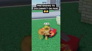 PRETENDING TO DISCONNECT ON FANS  | ROBLOX MIC UP