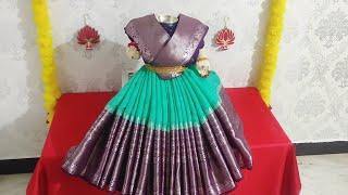 Quick and Easy Varamahalakshmi saree draping || Varalakshmi saree draping for Varamahalakshmi pooja