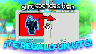 Si respondes bien ¡TE REGALO un UTC! | Alvaroblox | roblox