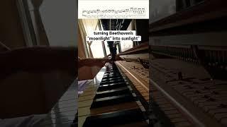 Beethoven’s “moonlight” but happy... #shorts #piano #beethoven #moonlight #sonata