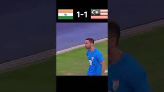 india vs malaysia football match #football #sunilchethri