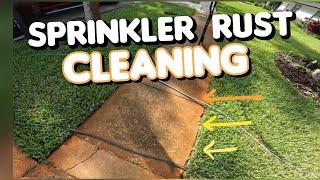 How To Clean Sprinkler Rust Fast #rustremover #rustremoval #Rust