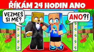 Říkám ANO 24 HODIN v Minecraftu! @DaloCZ @Klokanek