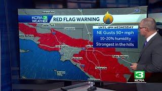 LA Wildfire Forecast | A closer look at this week's red flag warning