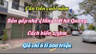 ( đã bán ) Bán căn nhà 1 trệt 3 tầng tại khu đô thị hà Quang 2 đường rộng 12m , cách biển 2,5km