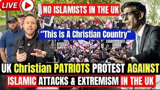 UK Patriots Protest Against Islamic Protests & Extremism In UK “We Must Protect Our Country ” T0mmy