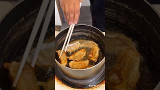 crispy pork dumplings  #porkdumplings #dumplings #asmrfood #asmrsound #crispy #youtubeshort