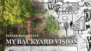 Envisioning my Backyard Garden｜Brick & Metal Edging diy Makeover｜Garden Making ep3