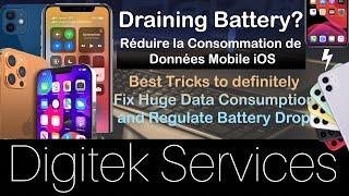 Fix iPhone battery drop BEST TRICK| Comment réduire la consommation des données mobiles iPhone