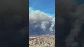  Hughes Fire Eruption in Castaic, California 