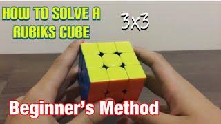 How to solve a 3x3 Rubik's Cube (Beginner’s method) instruction