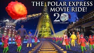 THE POLAR EXPRESS! Backlot Movie Roller Coaster & Dark Ride! (POV)