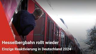 Einzige Reaktivierung in Deutschland 2024: Hesselbergbahn rollt wieder