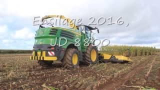 Ensilage de maïs 2016, JD 8800 12 rangs