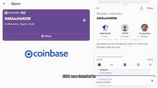 Coinbase AMA session about KOK Play, K Stadium Main Net, MergeRity