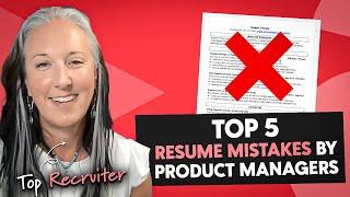 Product manager RESUMES: most common mistakes