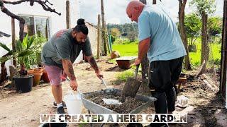 BUILDING A HERB GARDEN From Recycled Materials at Our Portuguese Farmhouse