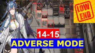 【Arknights】14-15 ADVERSE MODE | LOW END SQUAD LOW RARITY GUIDE LING S3M3