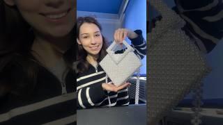 Сумка Ромб из бусин #handmade #бисероплетение #мк #сумкаизбусин #beadedbag